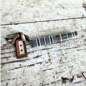 WWII 2 Star Son In Service Locket Pin & British Made US Army Ribbon Bar Lot